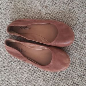 Lucky Brand Emmie Ballet Flats Leather Brown GUC 8